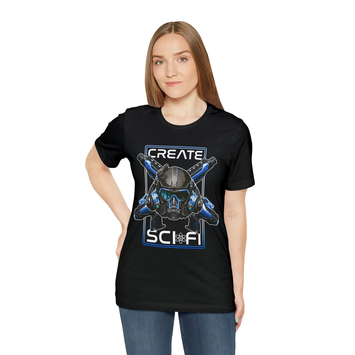 Create Sci Fi BLUE Shirt | Science Fiction Fan teeshirt | Nerdcore | SciFi | Sci-Fi