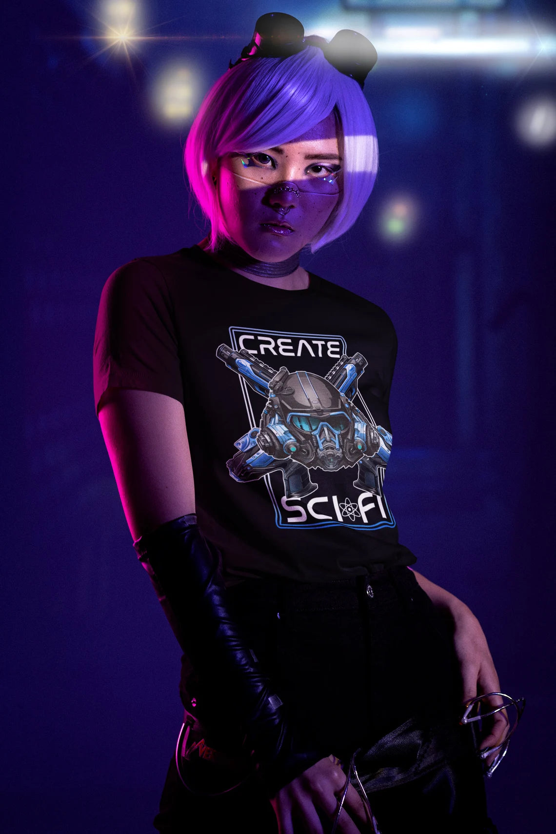 Create Sci Fi BLUE Shirt | Science Fiction Fan teeshirt | Nerdcore | SciFi | Sci-Fi
