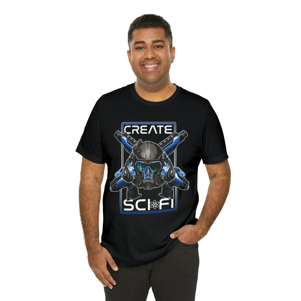 Create Sci Fi BLUE Shirt | Science Fiction Fan teeshirt | Nerdcore | SciFi | Sci-Fi
