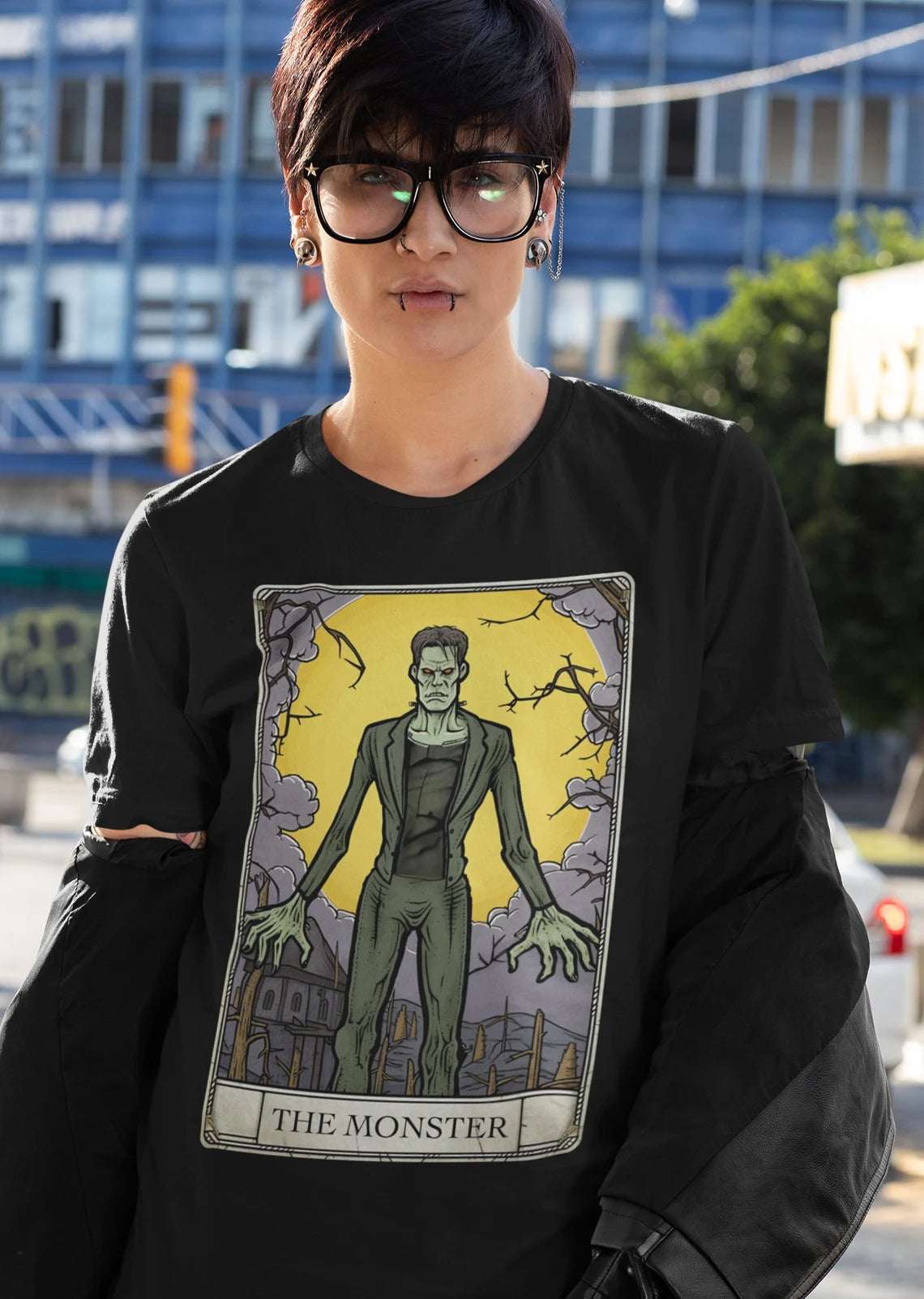 Frankenstein's Monster Tarot Card T-Shirt | Frankenstein Teeshirt | Classic Monster Tee | Horror Gift | The Monster Shirt