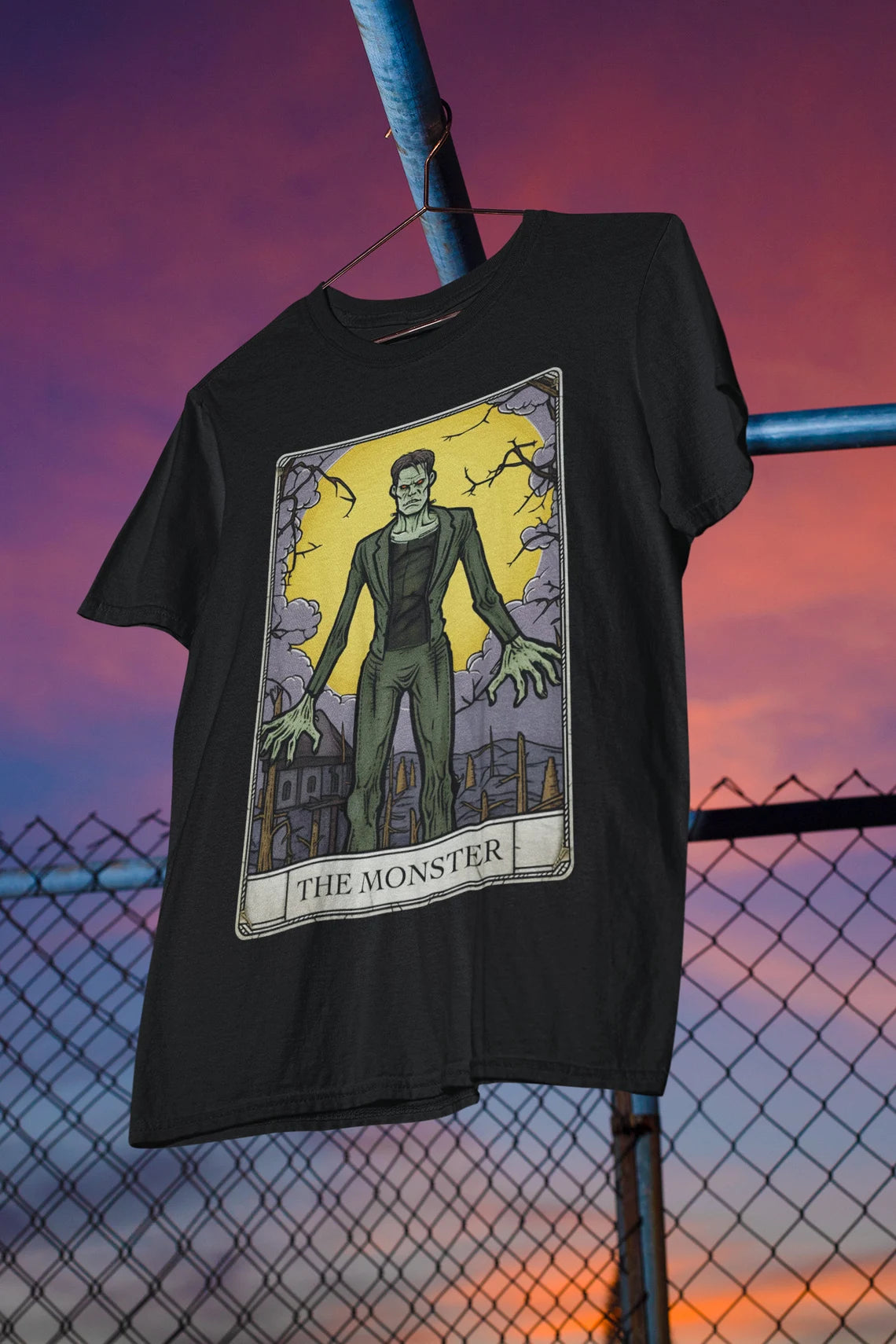 Frankenstein's Monster Tarot Card T-Shirt | Frankenstein Teeshirt | Classic Monster Tee | Horror Gift | The Monster Shirt