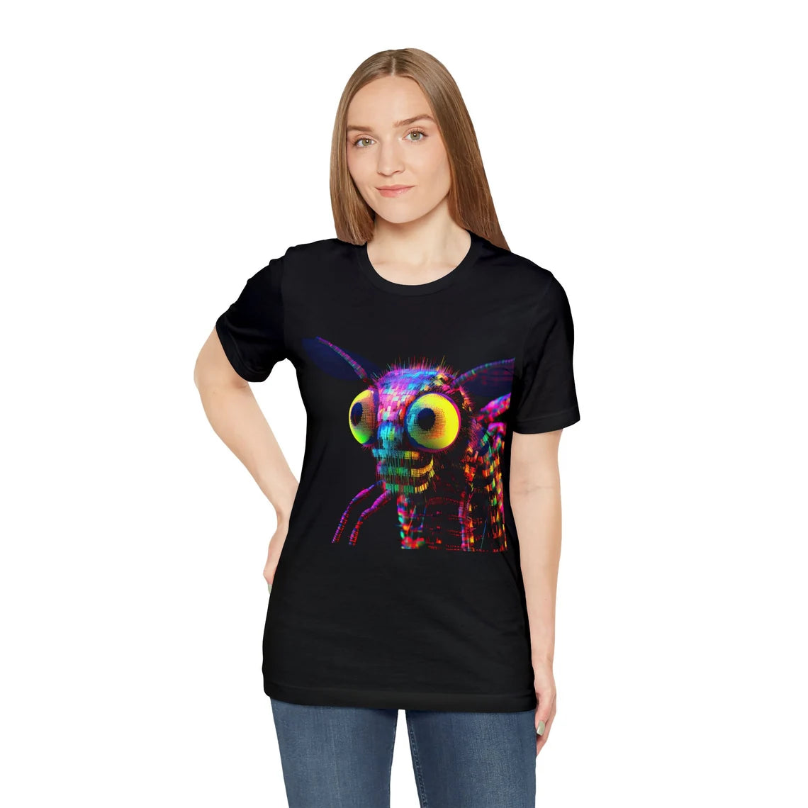 Weirdcore Insect Herman Tee | Vaporwave Bee Aesthetic |Trippy Alt Clothing | Grunge Clothes | Harajuku Punk | Rave Gear Psychedelic