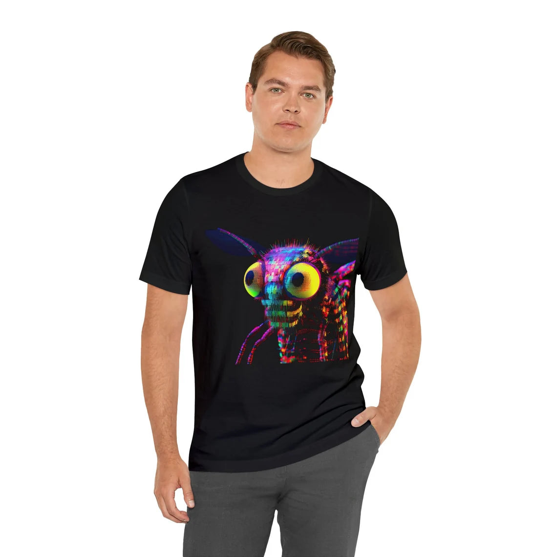 Weirdcore Insect Herman Tee | Vaporwave Bee Aesthetic |Trippy Alt Clothing | Grunge Clothes | Harajuku Punk | Rave Gear Psychedelic