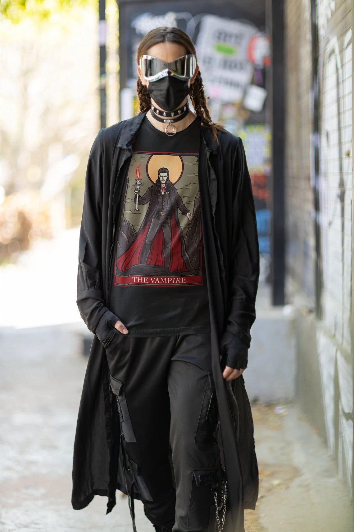 Vampire Tarot Card T-Shirt | Dracula Teeshirt | Classic Monster Tee | Horror Gift | Blood Sucker Shirt