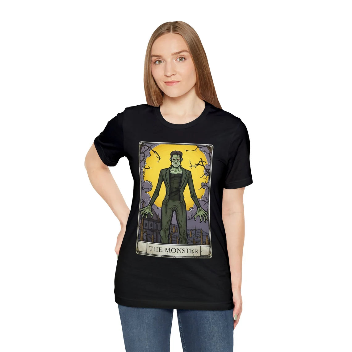 Frankenstein's Monster Tarot Card T-Shirt | Frankenstein Teeshirt | Classic Monster Tee | Horror Gift | The Monster Shirt