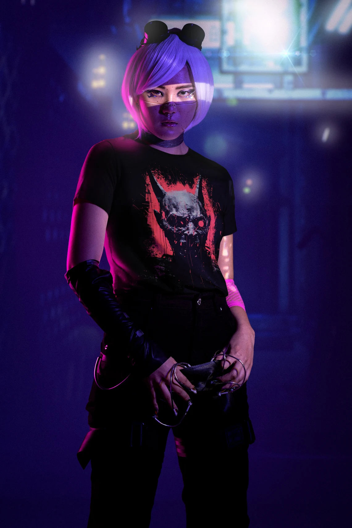 Weirdcore Demon T-Shirt | Vaporwave Devil Aesthetic | Trippy Alt Clothing | Grunge Clothes | Harajuku Punk | Rave Gear | Psychedelic