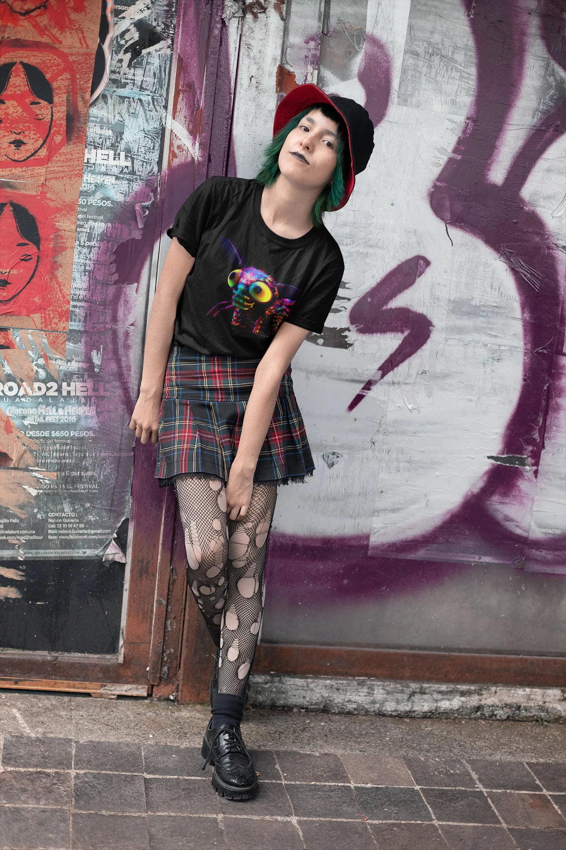 Weirdcore Insect Herman Tee | Vaporwave Bee Aesthetic |Trippy Alt Clothing | Grunge Clothes | Harajuku Punk | Rave Gear Psychedelic