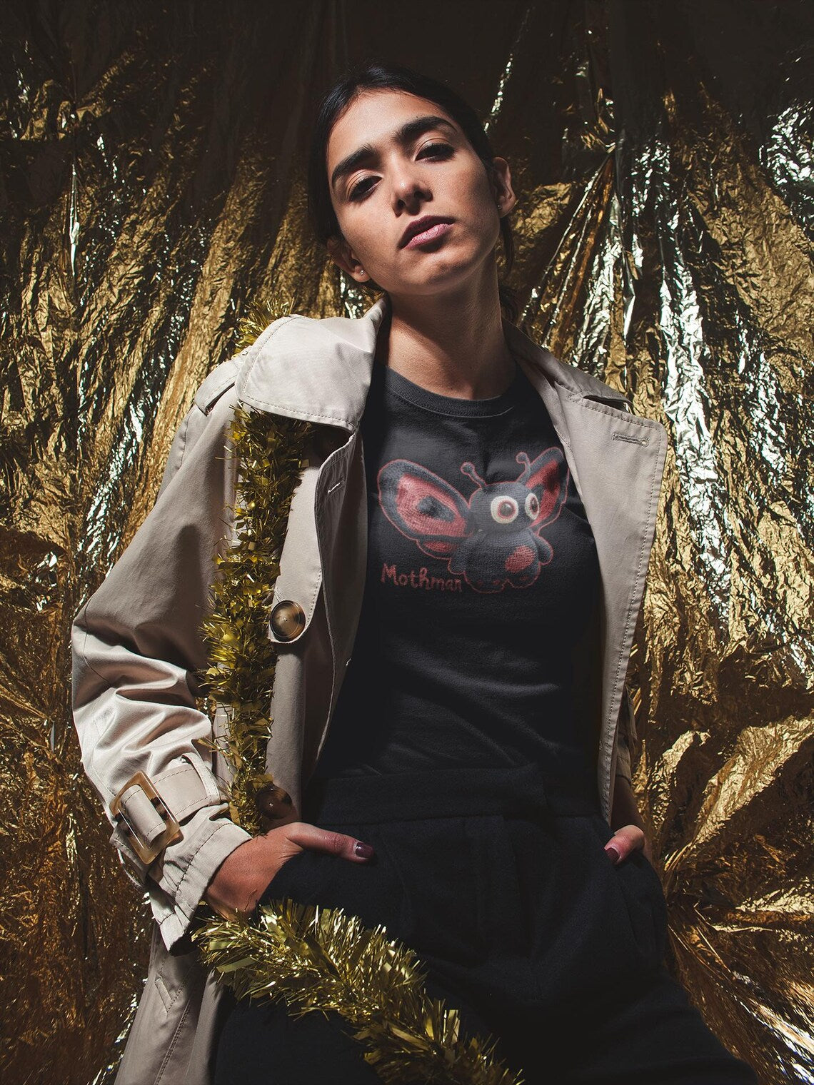 Amigurumi Mothman Tee Shirt | Moth Man tshirt | Cryptid Gift Style Cryptozoology