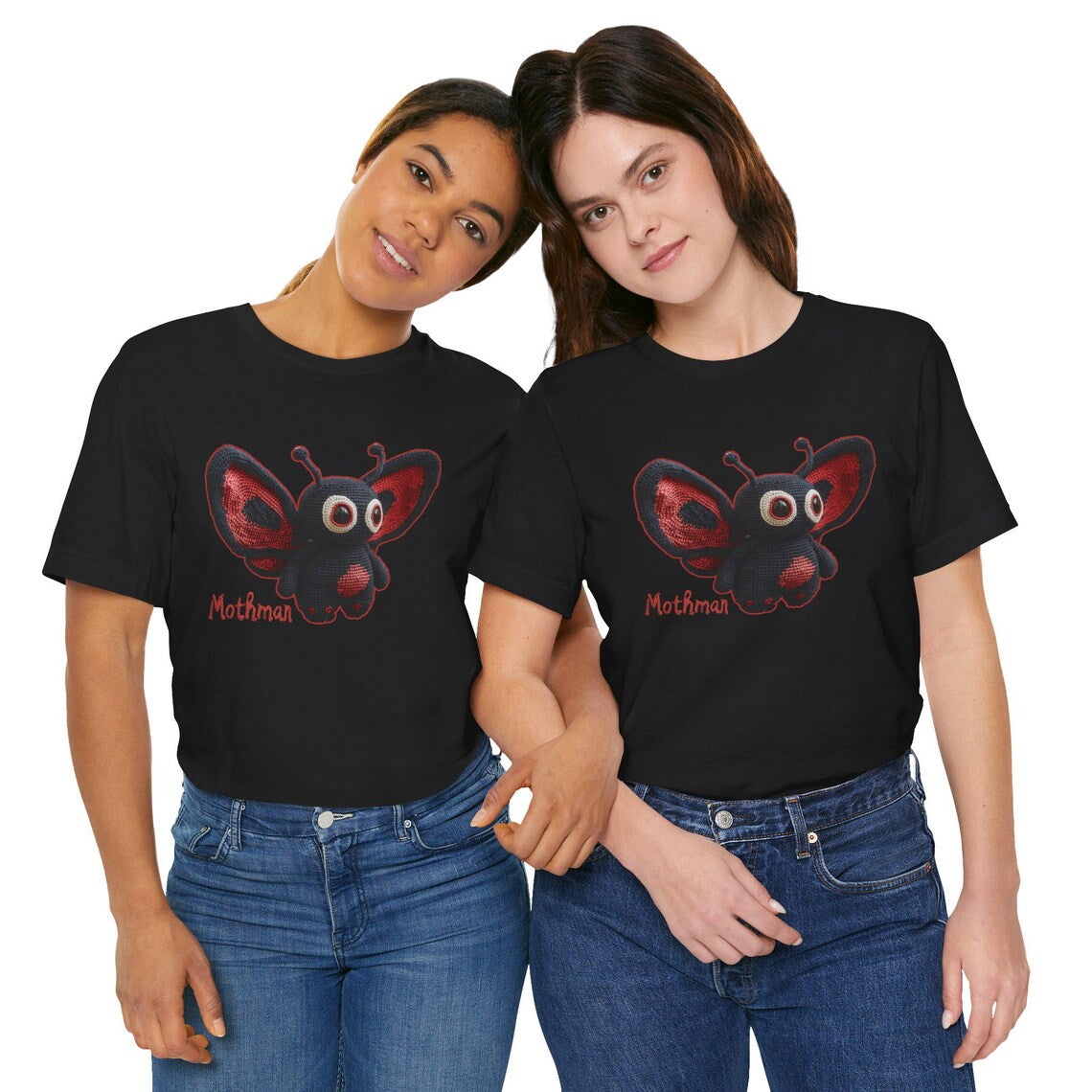Amigurumi Mothman Tee Shirt | Moth Man tshirt | Cryptid Gift Style Cryptozoology