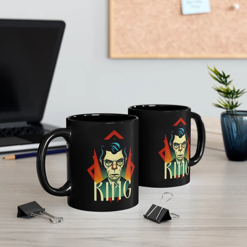 Stephen King art deco 11oz Black Mug coffee cup
