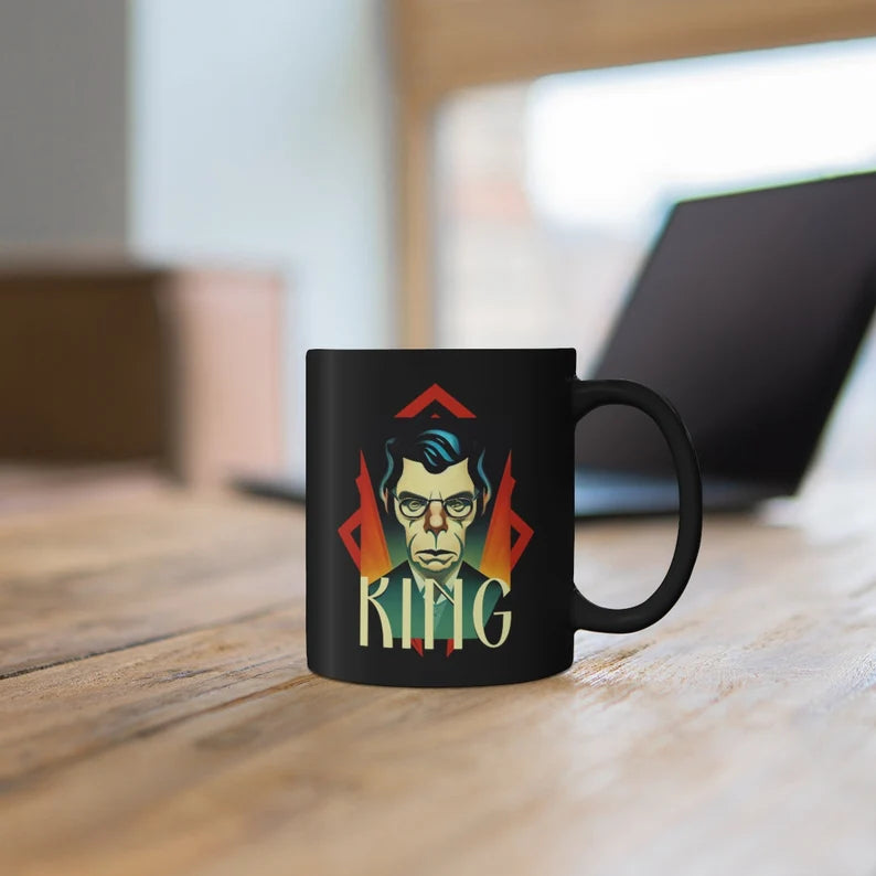 Stephen King art deco 11oz Black Mug coffee cup
