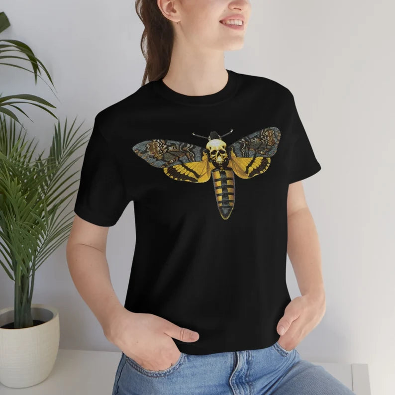 Deaths Head Moth T Shirt - Death Head Moth gift tshirt tee deathshead deaths-head hawkmoth Acherontia styx