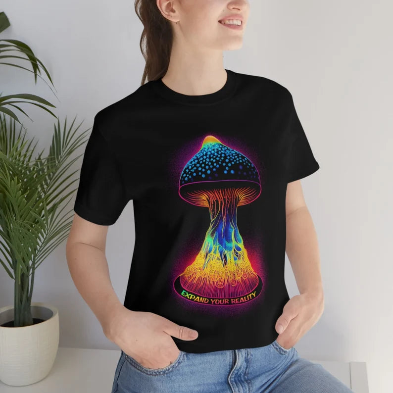 Magic Mushroom Shirt - Expand Your Reality t-shirt psychedelic psychotropic psilocybin tee