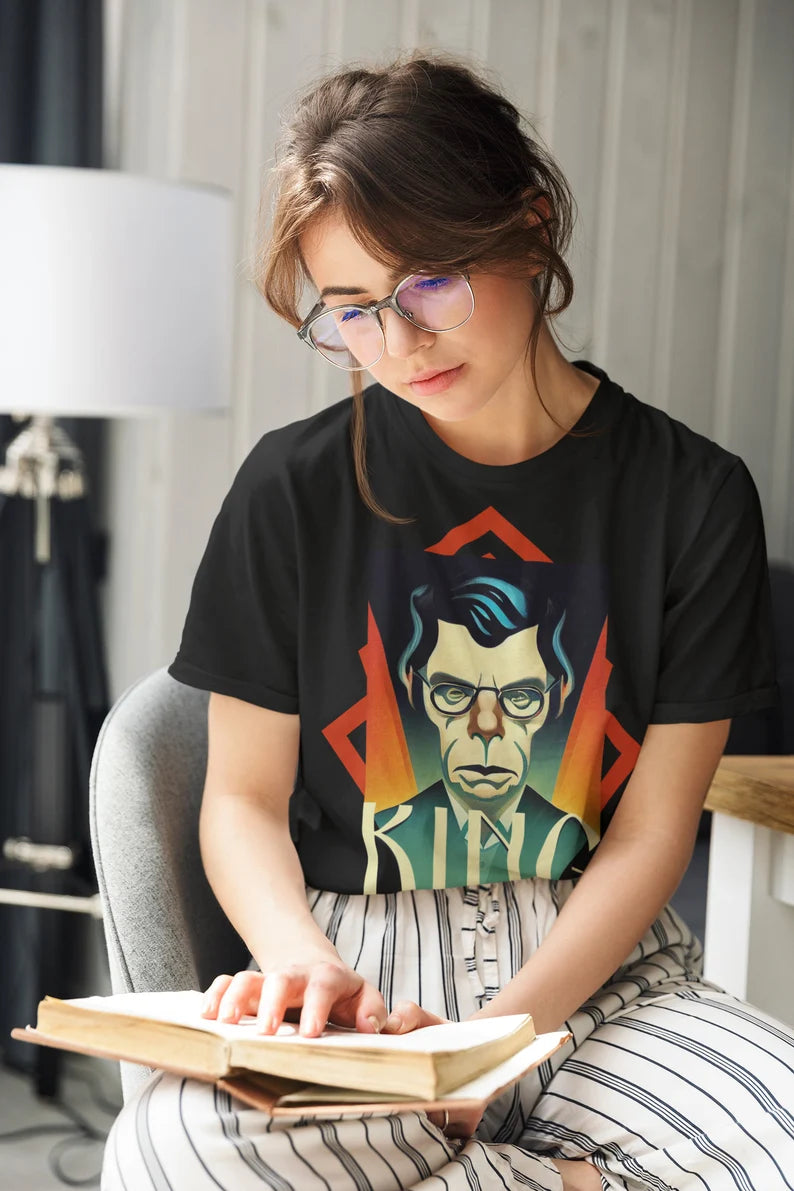 Stephen King Art Deco Shirt gift poet shirt author writer gift for author gift for writer gift for reader
