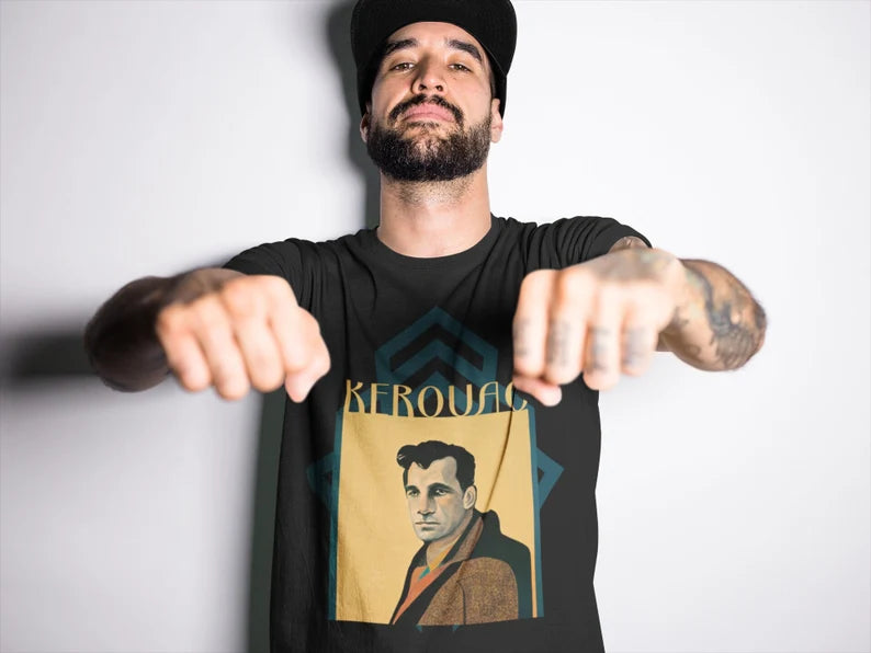 Jack Kerouac Art Deco Shirt gift poet shirt author writer gift for author gift for writer gift for reader