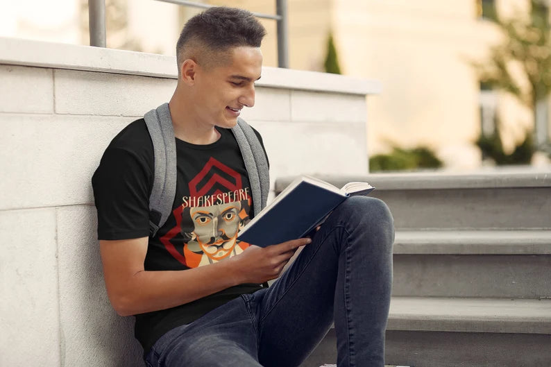 William Shakespeare Art Deco Shirt gift poet shirt author writer gift for author gift for writer gift for reader