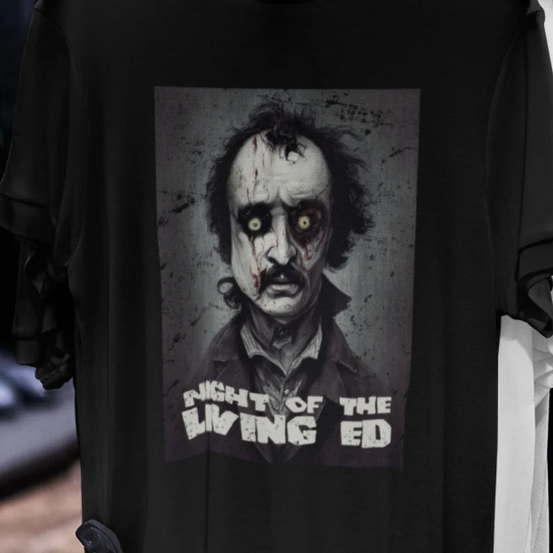 Zombie Edgar Allan Poe Shirt Night of the Living Ed Tee Shirt