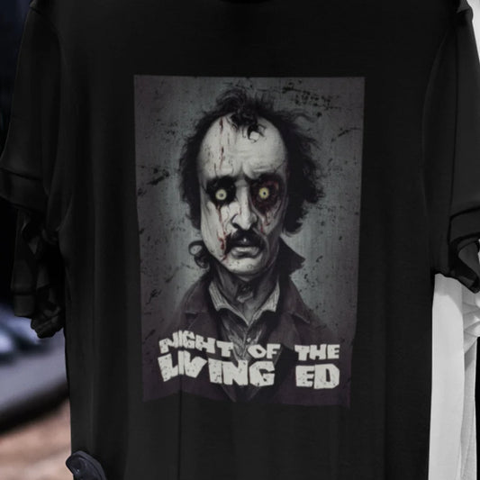 Zombie Edgar Allan Poe Shirt Night of the Living Ed Tee Shirt
