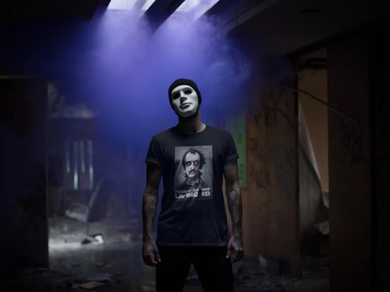 Zombie Edgar Allan Poe Shirt Night of the Living Ed Tee Shirt
