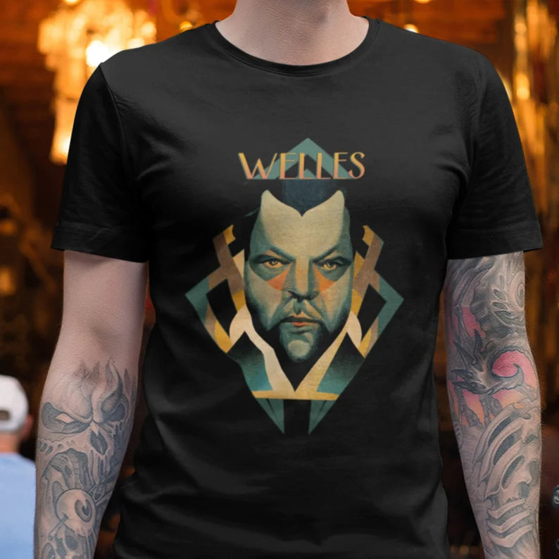 Orson Welles Art Deco Shirt director shirt filmmaker gift film gift for film lover