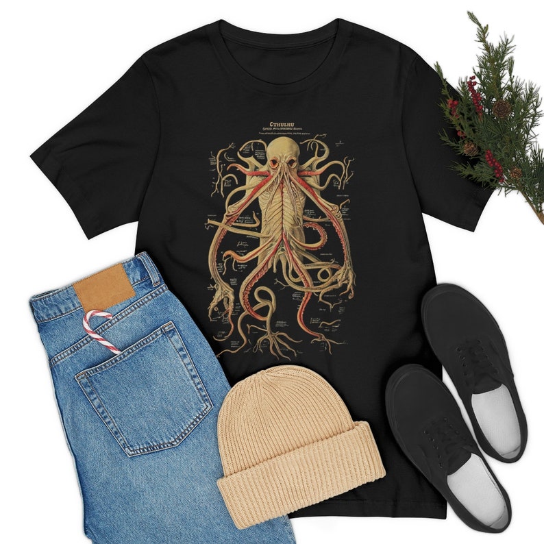 Cthulhu Arcane AnatomyT-Shirt | HP Lovecraft Teeshirt | Cult Monster Tee | Horror Gift