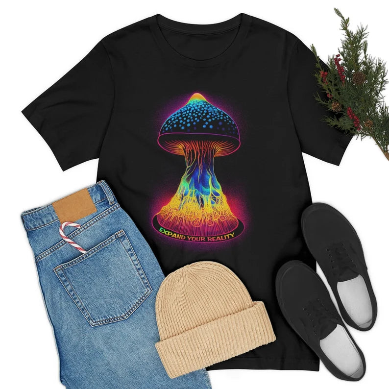Magic Mushroom Shirt - Expand Your Reality t-shirt psychedelic psychotropic psilocybin tee