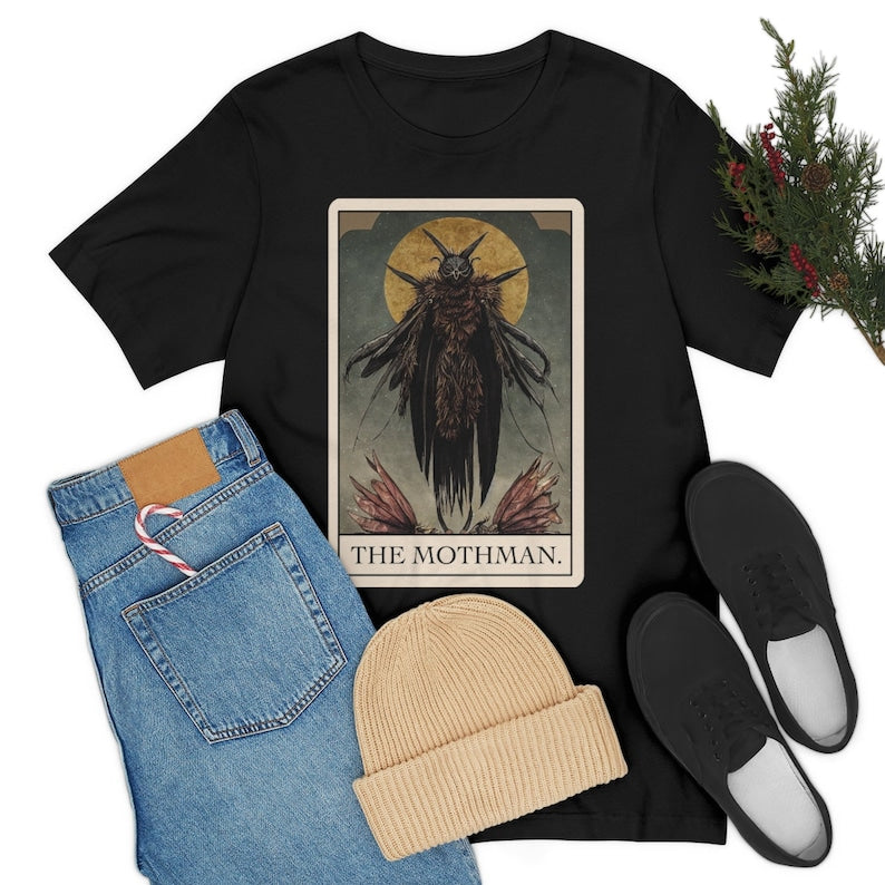 The Mothman Tarot Card Shirt cryptid tee cryptozoology t-shirt
