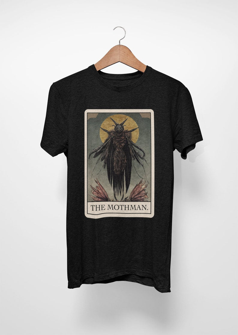 The Mothman Tarot Card Shirt cryptid tee cryptozoology t-shirt