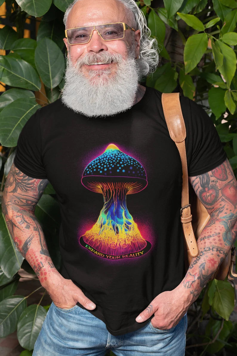 Magic Mushroom Shirt - Expand Your Reality t-shirt psychedelic psychotropic psilocybin tee