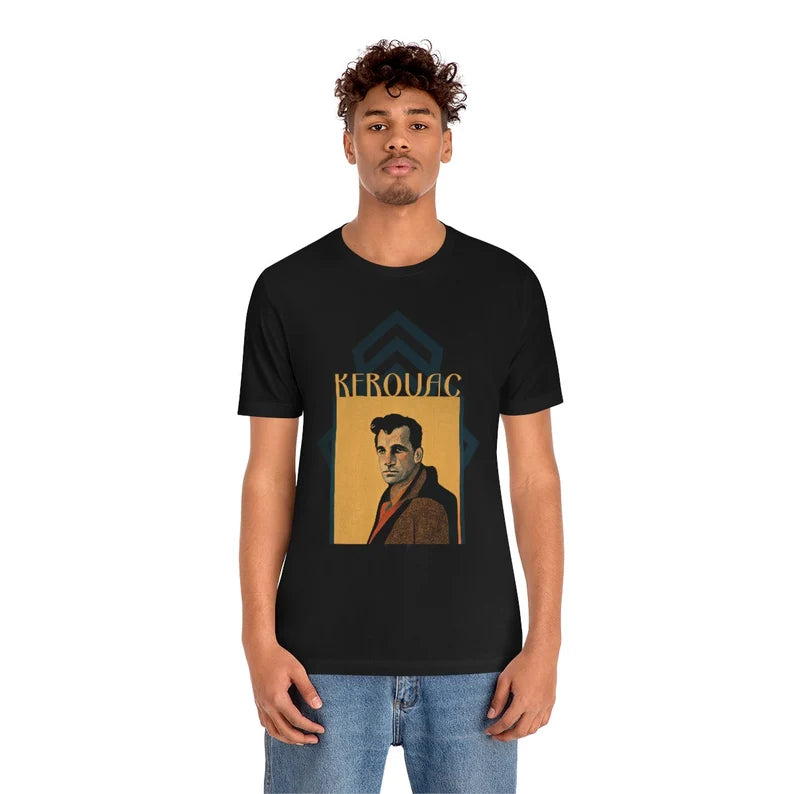 Jack Kerouac Art Deco Shirt gift poet shirt author writer gift for author gift for writer gift for reader