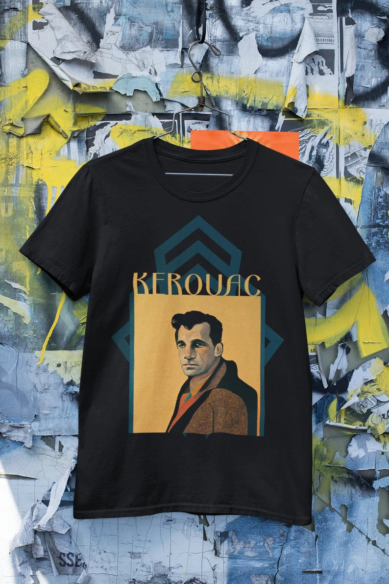 Jack Kerouac Art Deco Shirt gift poet shirt author writer gift for author gift for writer gift for reader