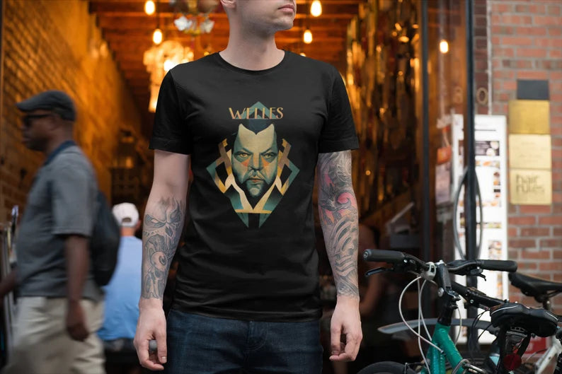 Orson Welles Art Deco Shirt director shirt filmmaker gift film gift for film lover