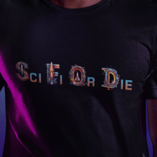 Sci Fi Or Die Shirt | Science Fiction Fan teeshirt | Nerdcore | SciFi | Geek Fashion