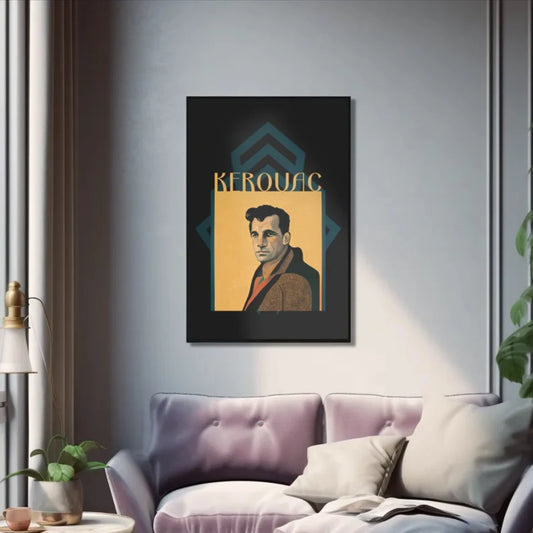 Jack Kerouac Art Deco Art Print gift poet artwork design decor author writer gift for author gift for writer gift for reader