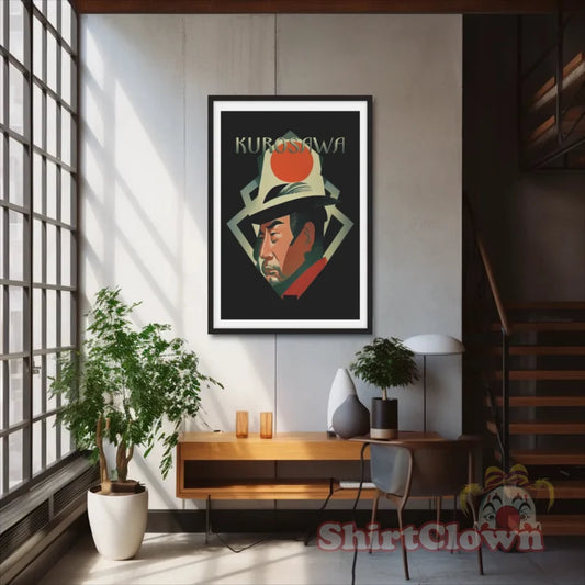 Akira Kurosawa Art Deco Art Print director artwork design decor filmmaker gift film gift for film lover