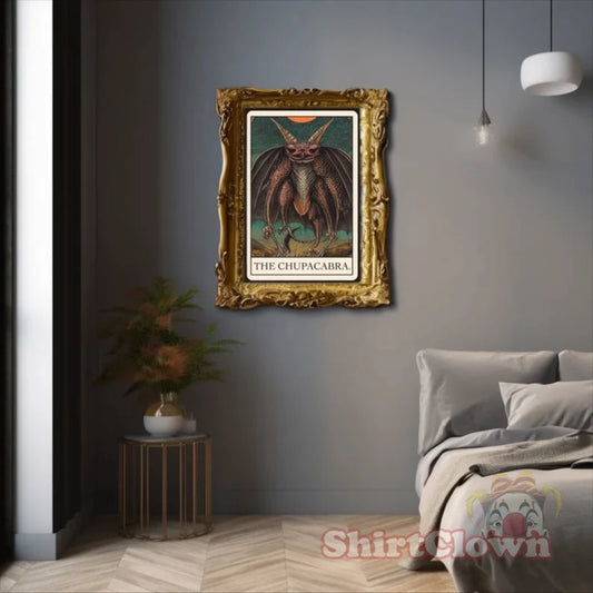 The Chupacabra Tarot Card Art Print cryptid cryptozoology Poster | Gift | Artwork | Decor | Wall Art