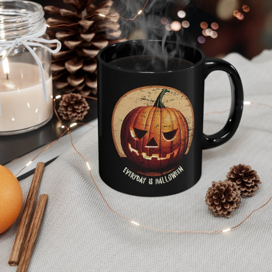 Halloween Coffee Mug, Jack O Lantern Cup, Every Day is Halloween, Spooky Pumpkin Gift