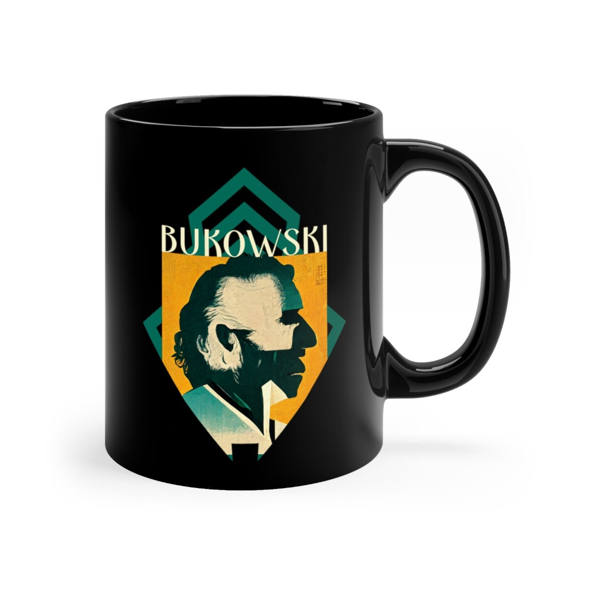 Charles Bukowski 11oz Black Mug coffee cup