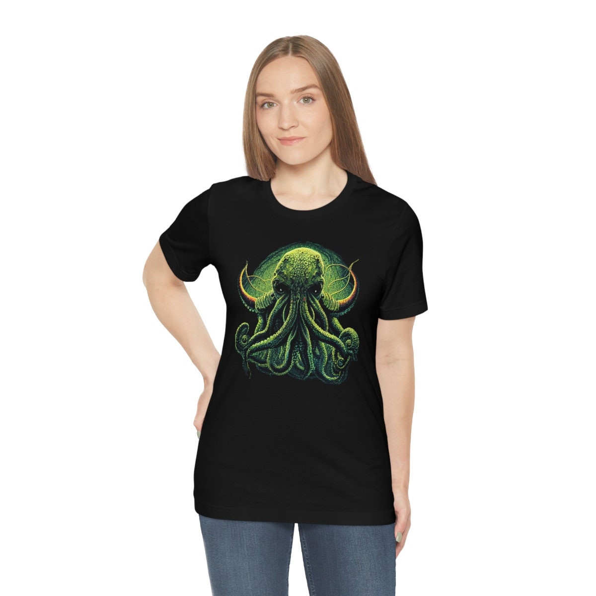 Cthulhu Shirt, HP Lovecraft T-Shirt, Elder God Tee, Lovecraftian Horror Gift for Readers