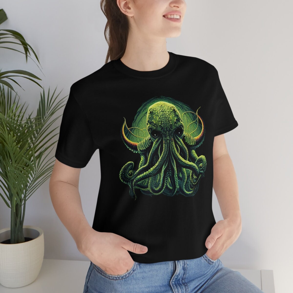 Cthulhu Shirt, HP Lovecraft T-Shirt, Elder God Tee, Lovecraftian Horror Gift for Readers