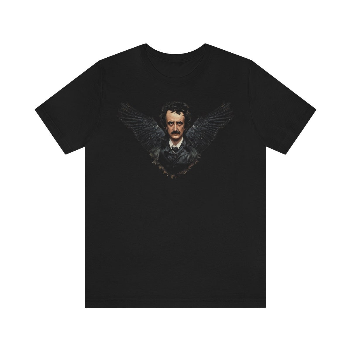 Edgar Allan Poe Shirt, Raven Tshirt, Nevermore Gothic Literature Tee, Dark Academia Writer Gift