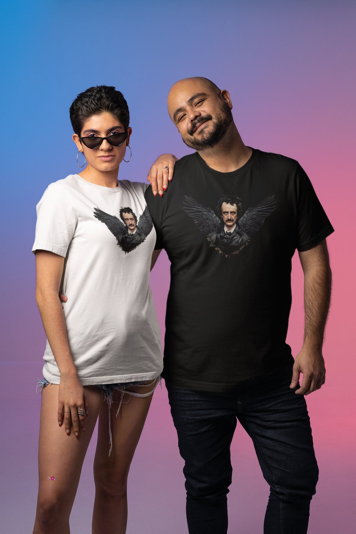 Edgar Allan Poe Shirt, Raven Tshirt, Nevermore Gothic Literature Tee, Dark Academia Writer Gift