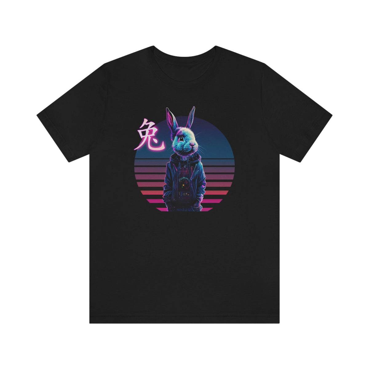 Rabbit Shirt, Vaporwave Cyberpunk Bunny Tee, Year of the Rabbit Pastel Goth Gift
