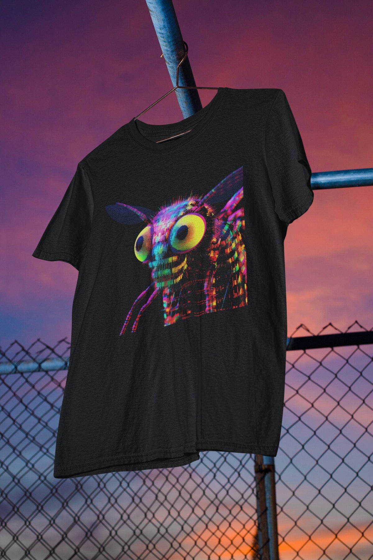 Bee Shirt, Weirdcore Insect T-Shirt, Vaporwave Aesthetic Tee, Trippy Grunge Alt Clothing Gift