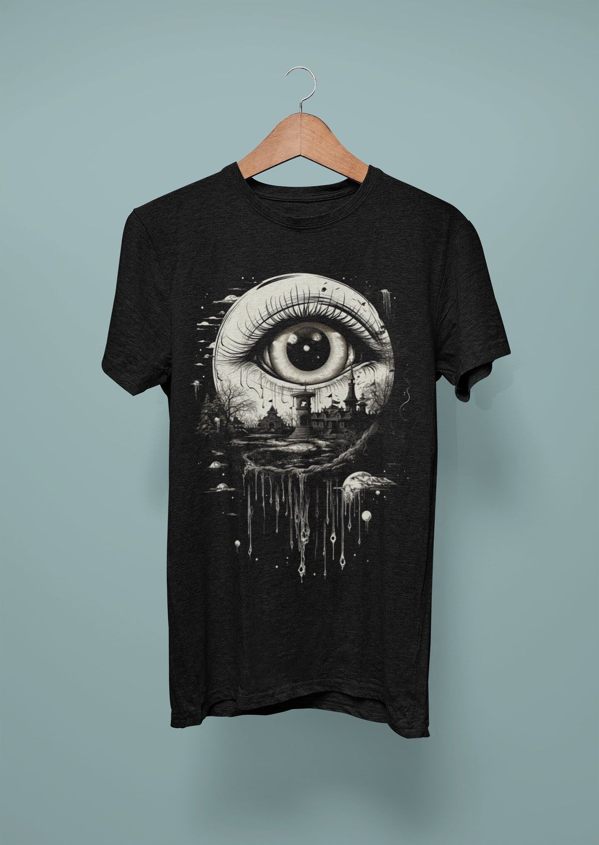 Weirdcore Shirt, Surreal Eyeball T-Shirt, Trippy Alt Clothing, Psychedelic Grunge Tee for Weirdos