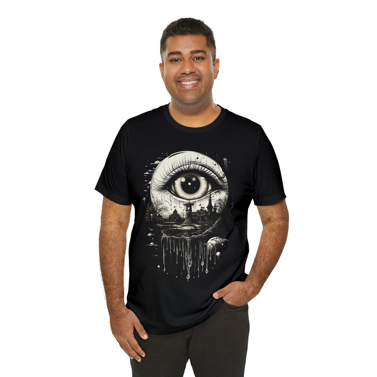Weirdcore Shirt, Surreal Eyeball T-Shirt, Trippy Alt Clothing, Psychedelic Grunge Tee for Weirdos