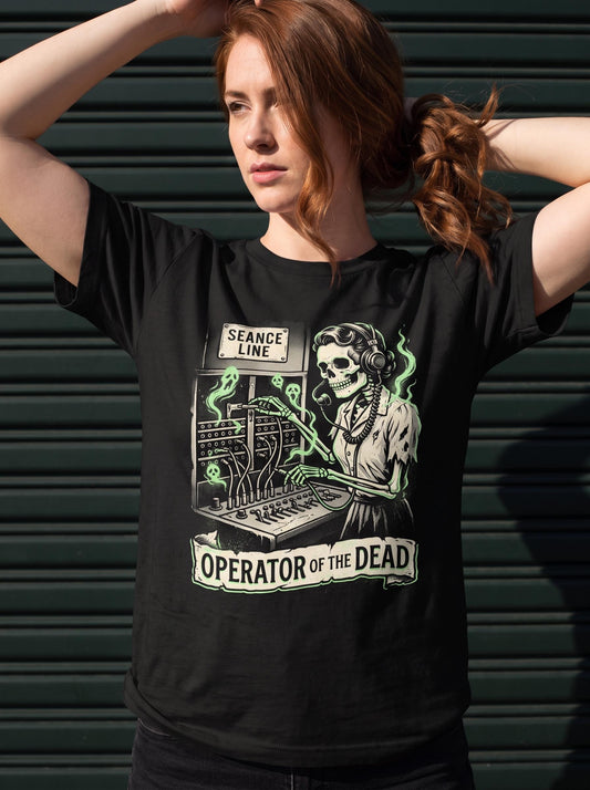 Seance Shirt, Ghost Switchboard Operator Tee, Occult Telephone T-Shirt, Vintage Spiritualist Gift, Gothic Paranormal Shirt