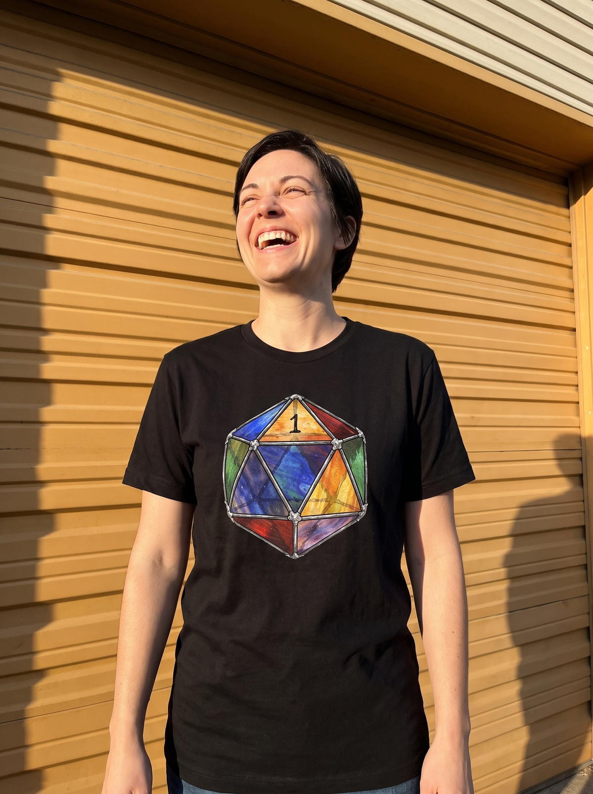 Natural 20 Shirt, Stained Glass D20 Tee, Dark Academia Tabletop T-Shirt, Dungeon Master Gift, Gothic DnD Shirt