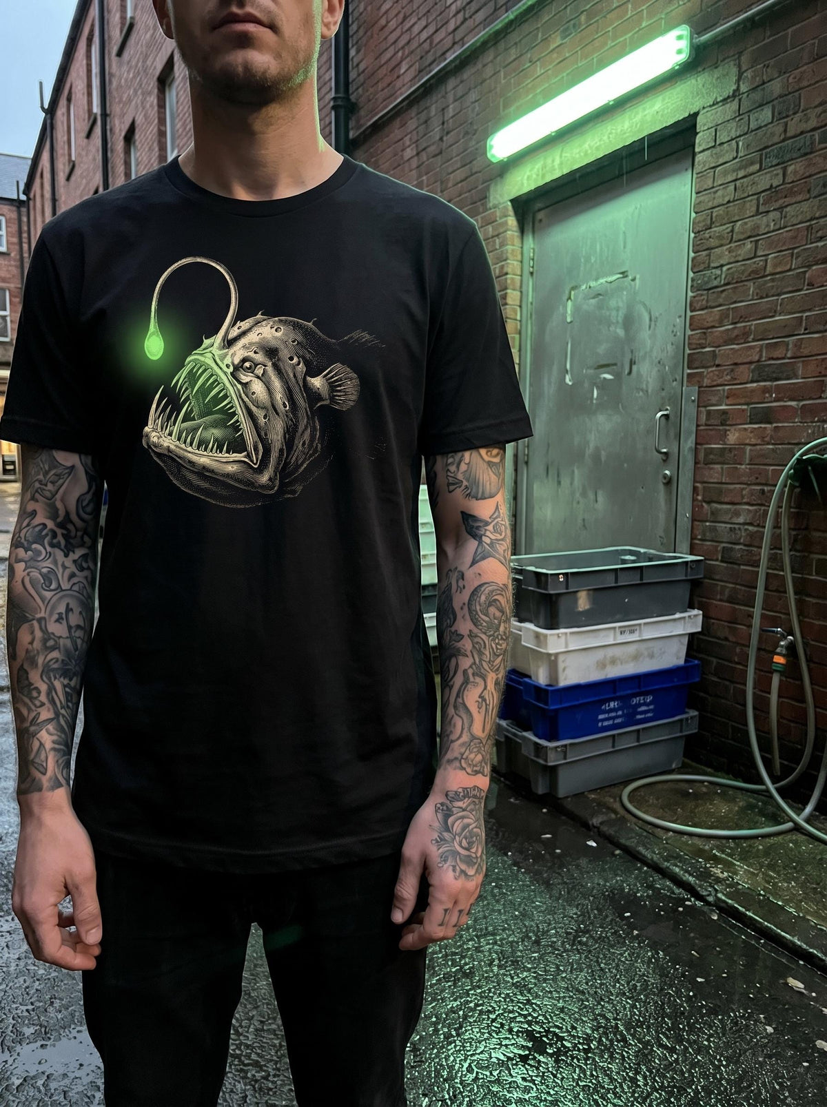 Lantern Bearer Shirt, Gothic Night Watchman Tee, Folk Horror Lantern T-Shirt, Dark Academia Halloween Gift, Occult Light Shirt