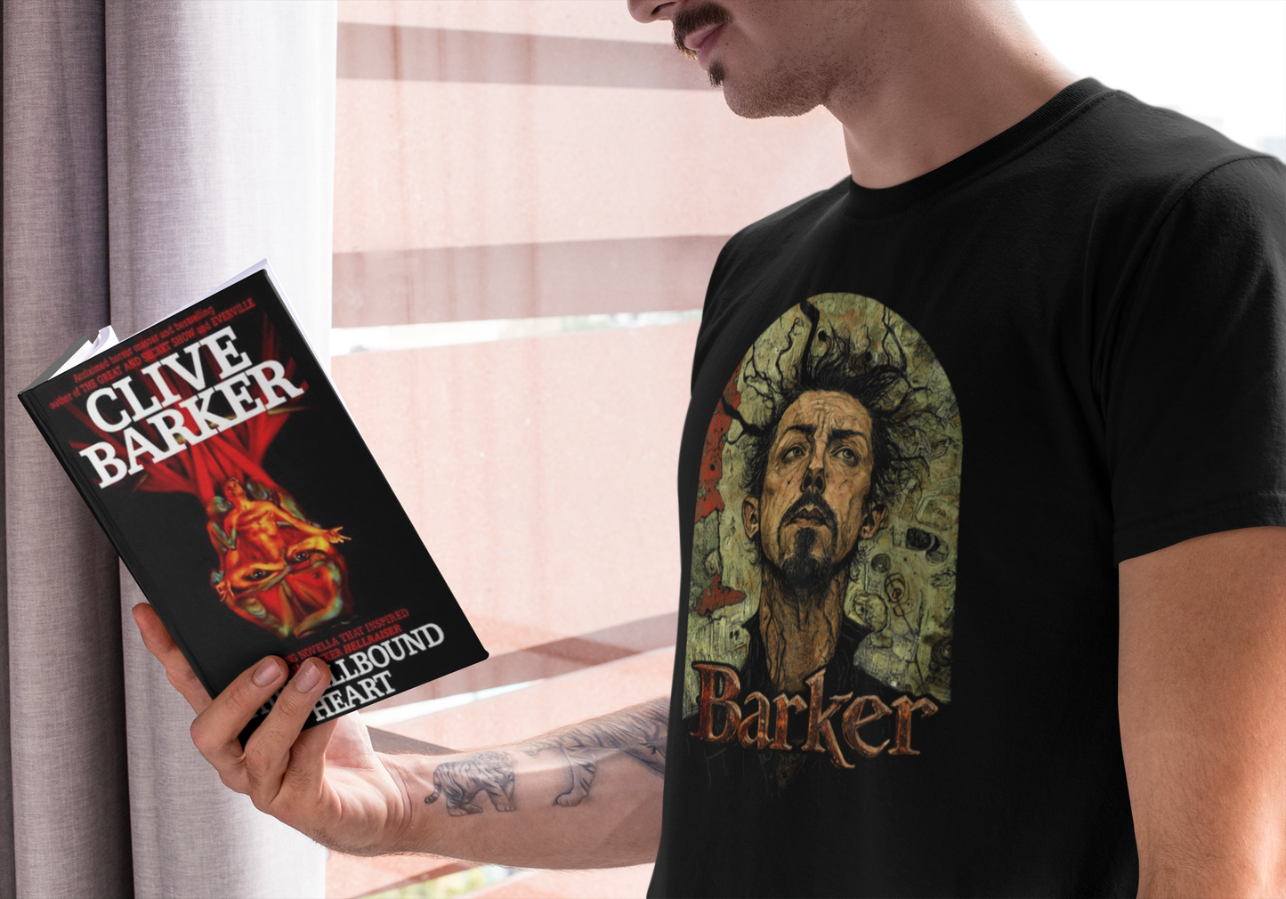 Clive Barker Horror Author Tee Shirt | Writer tshirt | Gifts for readers | Writers Fashion